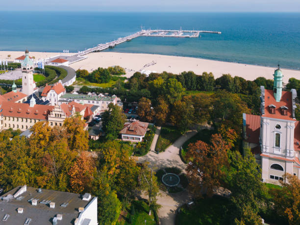 istock Sopot cityscape with Molo pier in Poland 1429053788