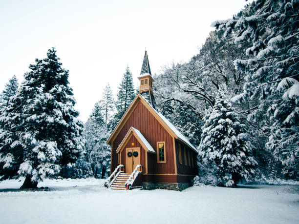 istock Yosemite church in snow 1429055068