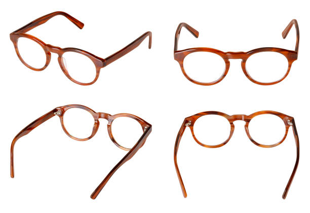 istock isolated brown men's glasses isolated on white background 1429057182