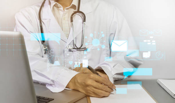 istock Asking patient information for diagnosis,Medical information and treatment guidelines,Research and Medicine 1429072015