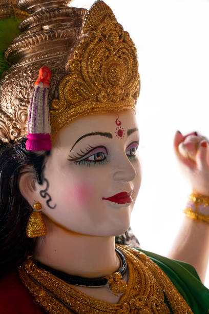 istock Lord Durga Maa Durga close up on the face 1429076580