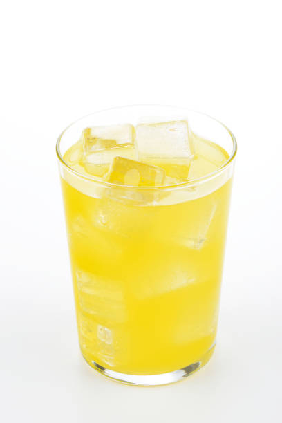 istock Glass of orange soda with ice 1429088912