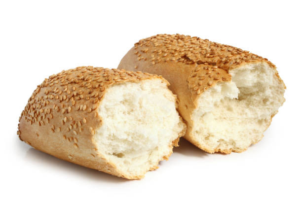 istock Mini French bread baguette with sesame seeds 1429099325