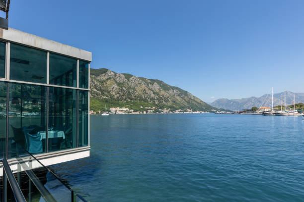 istock Sea view restaurant interior on the sea 1429099739