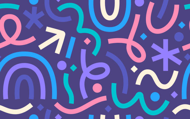 Abstract Seamless Zigzag Modern Lines Background Pattern Abstract seamless zig-zag drawing lines modern background pattern repeats left to right and top to bottom. youth culture stock illustrations