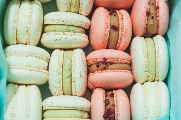 istock macarons layout top view with cream dessert sweets delicious pastry 1429102231
