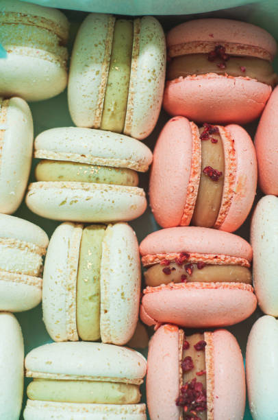 istock macarons layout top view with cream dessert sweets delicious pastry 1429102275