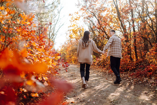 istock Lovely hipster couple resting in nature. 1429114782