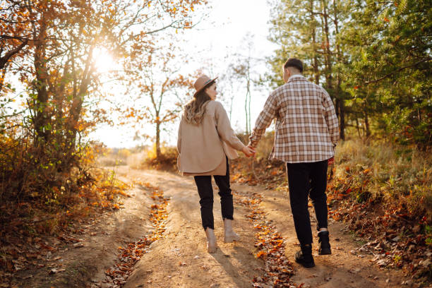 istock Lovely hipster couple resting in nature. 1429115072