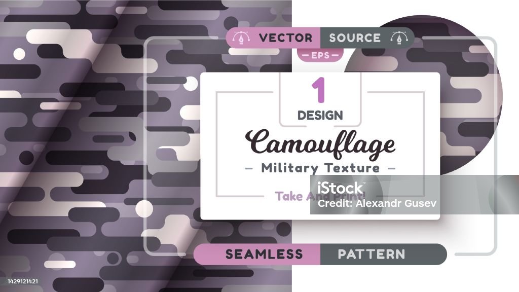 War Tecture Camouflage Seamless Pattern Military Texture War Fabric Stock ...