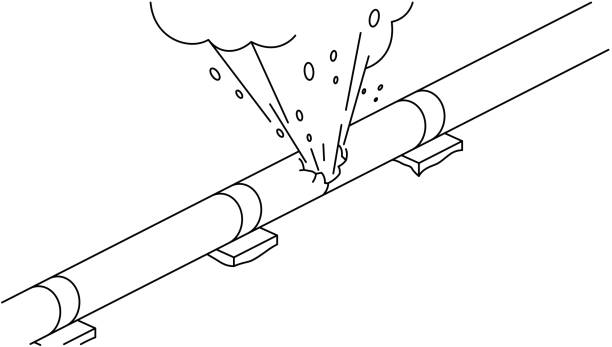 взрыв газопровода «северный поток» утечка газа под водой векторная иллюстрация - nord stream stock illustrations