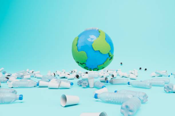 istock ecological catastrophe on the planet. sorting and recycling of plastic. 3d render 1429125113