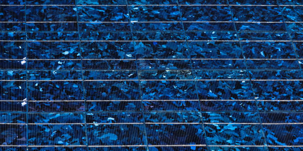 solar pannel stock photo