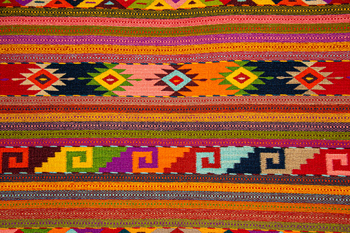 Textile made by artisans of Oaxaca, Mexico