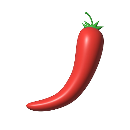 3d rendering Image of chilli pepper