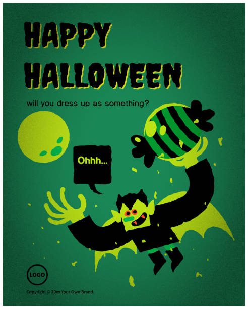 Spooky Vampire says It’s Halloween Time, Wear your best costume to our monster mash Halloween Cartoon Characters Design Vector art illustration
Spooky Vampire says It’s Halloween Time, Wear your best costume to our monster mash. cartoon devil with speech bubble stock illustrations