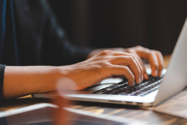 istock professional business person typing on computer laptop desk at office, using keyboard technology for working on online workplace communication job 1429180130