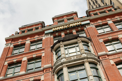New York City, USA - September 21, 2011: Barnes & Noble Bookstore in New York City. This is the larges book retailer in the United States