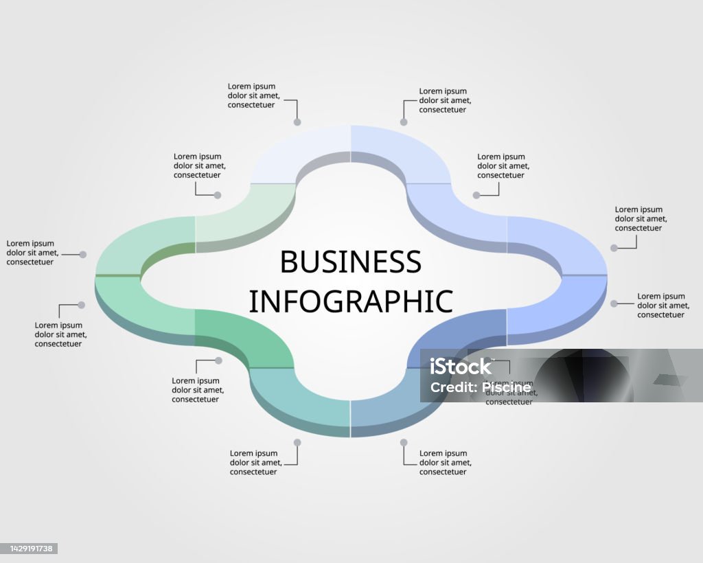 Painm Timeline Chart Template For Infographic For Presentation For 12 Element ...