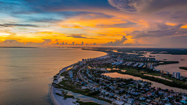 istock Ft Myers Beach,Fl Aerial Drone Photo 1429193361
