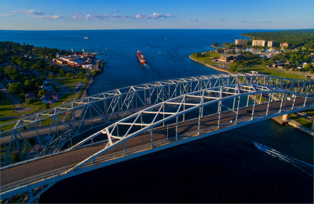 istock Port Huron,Michigan_ Blue Water Bridge 1429193411
