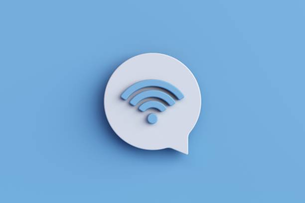 istock Website wifi icon or technology wireless internet network communication computer signal sign symbol with speech bubble 1429193661