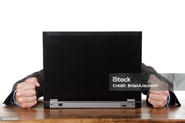 Computerproblem Stockfoto und mehr Bilder von Männer - Männer, Anzug, Arbeiten