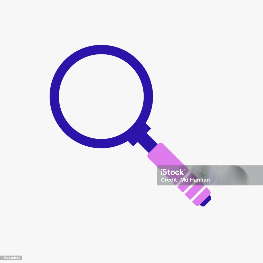 Simbol Zoom Template Vektor Ikon Kaca Pembesar Untuk Web Komputer Dan