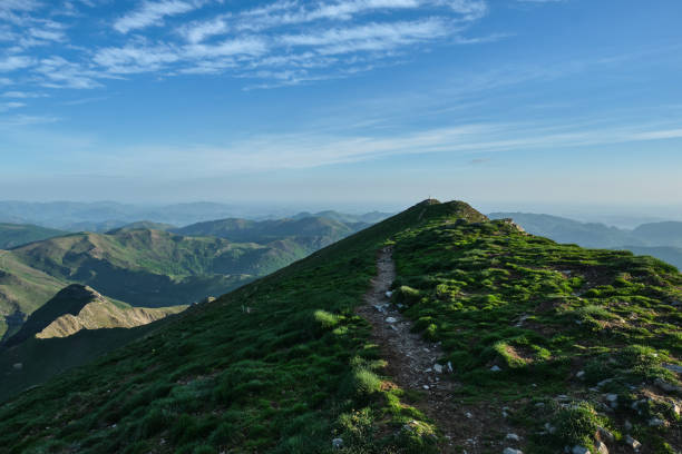 istock monte ori (2.017m) sunrise from the top, Pyrenean mountain range, Navarra, Spain. 1429264664