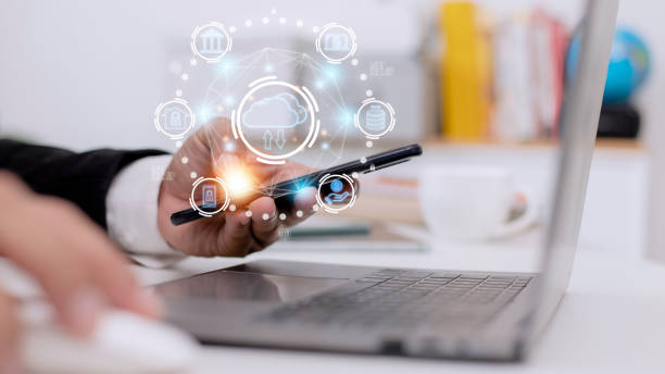 istock Cloud computing is a type of technology that allows you to store Storage of information. Concept of networking and internet service. 1429268769