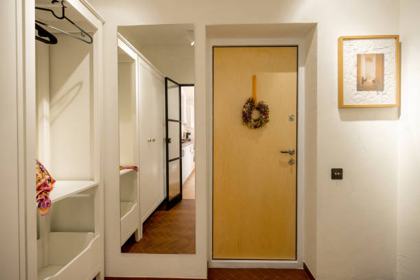 istock Stylish interior of apartment hallway 1429270578
