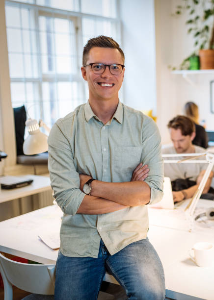 istock Business and coworking with multi-ethnic professionals in Sweden. 1429272562