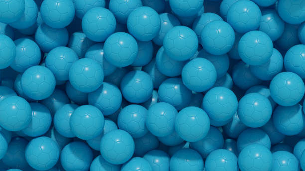 istock Soccer balls background 1429275804