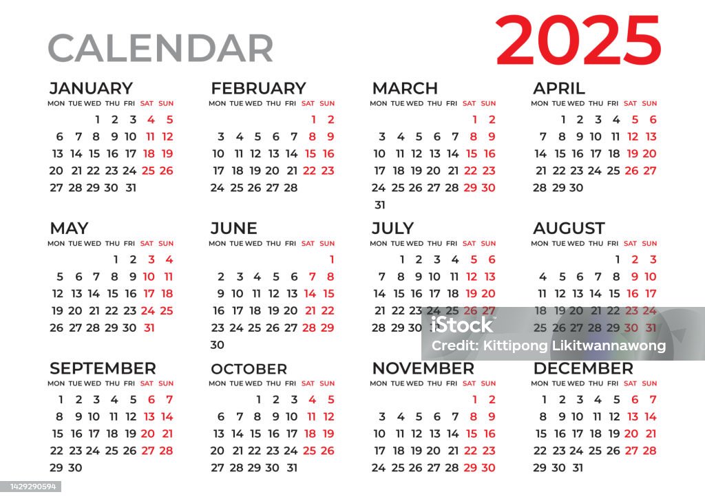 Template Kalender 2025 Perencana Tahun 2025 Template Kalender Dinding