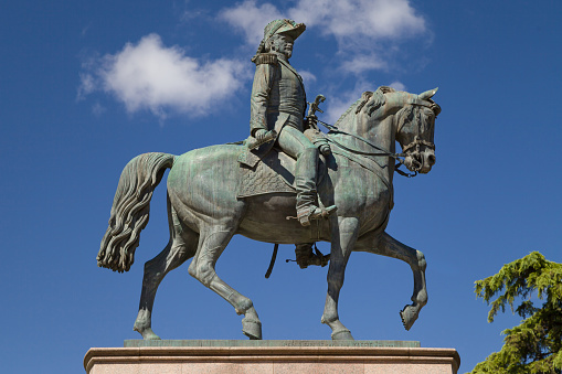 Equestrian Statue of General Espartero in Logrono, Spain.