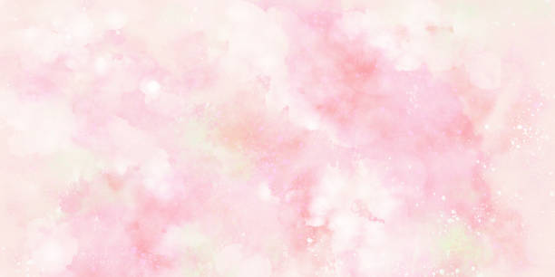 abstrakte hintergrundillustration von weichen und sanften kirschblüten und erdbeermilch - backgrounds pink flower softness stock-grafiken, -clipart, -cartoons und -symbole