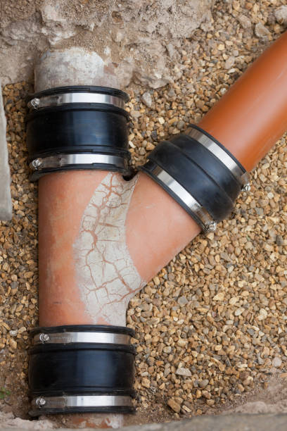 istock Sewer Pipe Junction with Oblique Branch Spur 1429316638