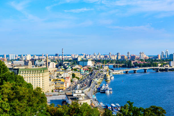 istock View on a river Dnieper and residential districts in Kiev, Ukraine 1429318532