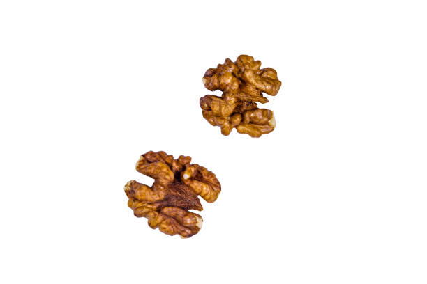istock Cores of walnut isolated on a white background 1429319002