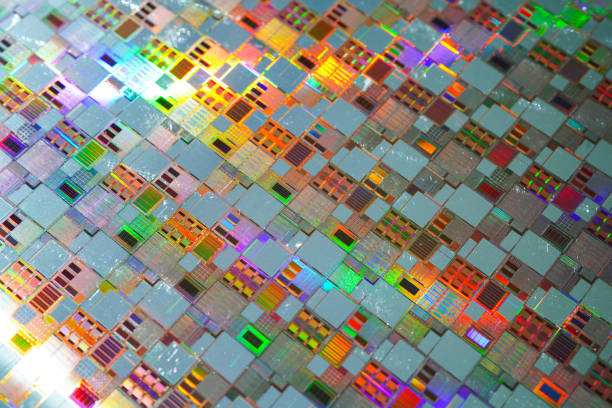 istock Silicon wafer for manufacturing semiconductor of integrated circuit. 1429333992
