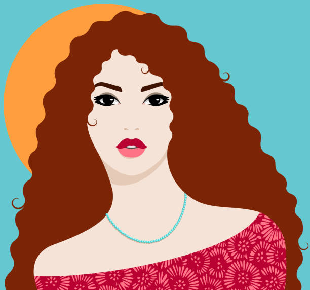 1,100+ Long Red Hair Woman Stock Illustrations, Royalty-Free Vector