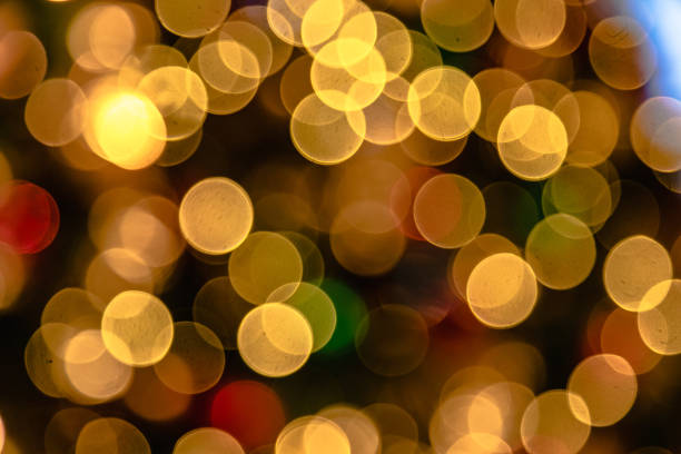 istock Background of blurred Christmas tree lights 1429356599