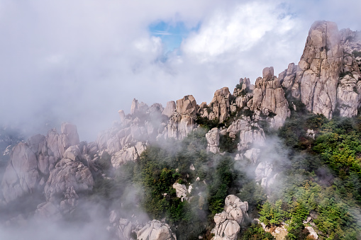 The beautiful natural scenery of Laoshan Mountain in Qingdao