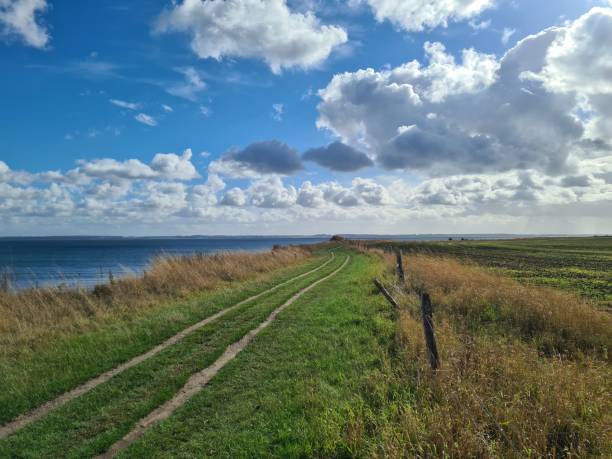 istock Hiking trails along the coast in wind and weather 1429379653