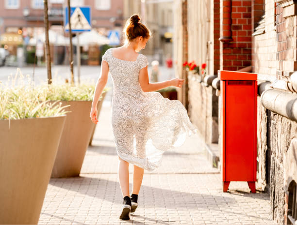 istock Pretty girl in city 1429391946
