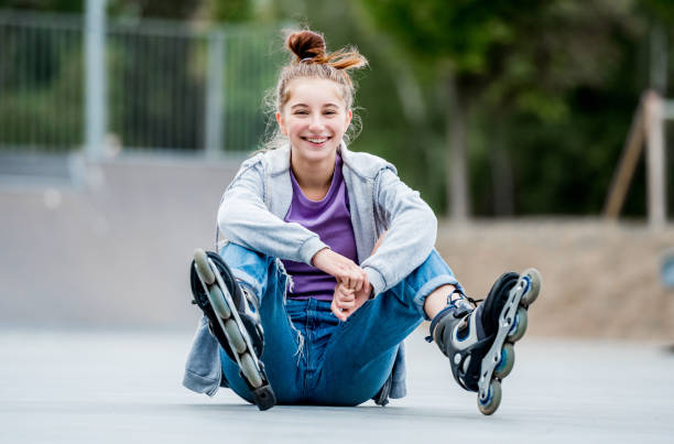 istock Girl roller skater 1429395883
