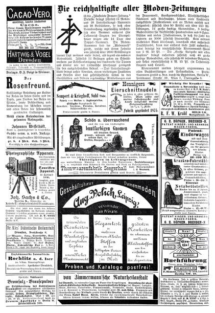 istock Ads in a German magazine of 1888 1429396446
