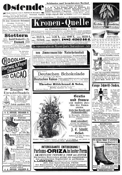istock Ads in a German magazine of 1888 1429398882