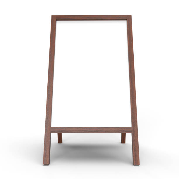 istock 3DCG illustration of an easel sign on a white board 1429403096