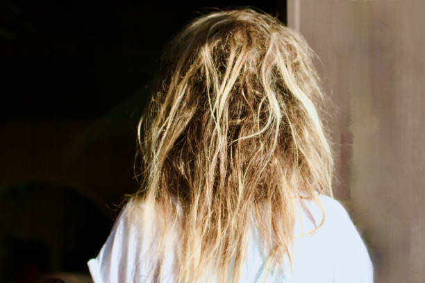 Damaged Hair Concept Background